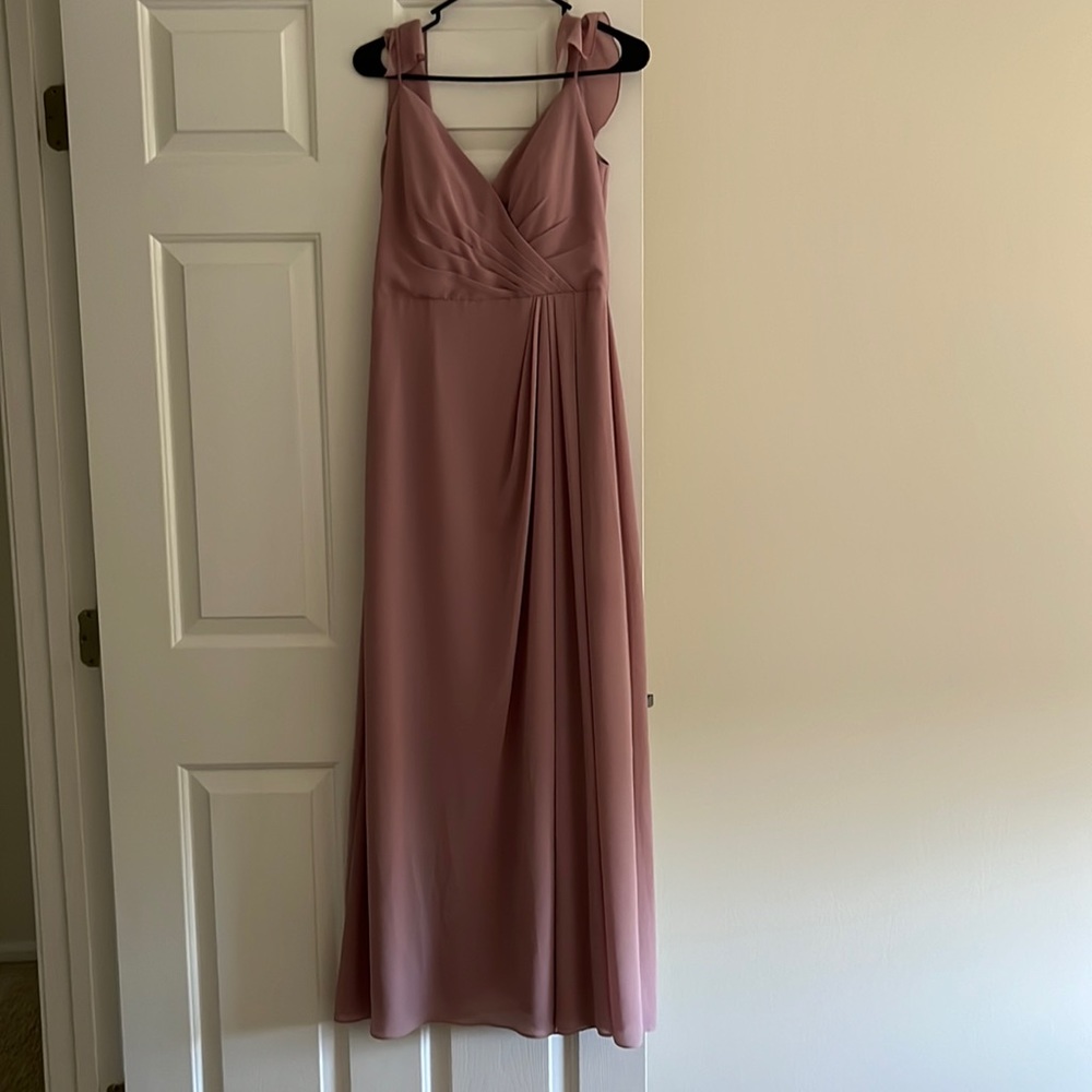 Mauve bridesmaid dress